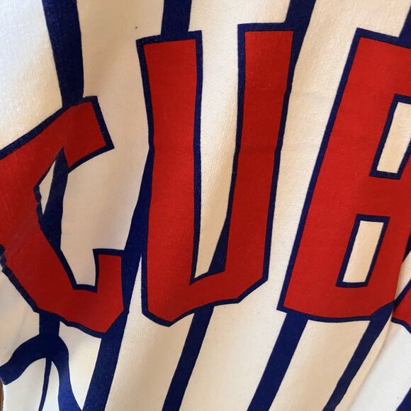 Victoria's Secret Pink Chicago Cubs Cubbies Sweatshirt M White Blue Red Retro - Picture 10 of 12